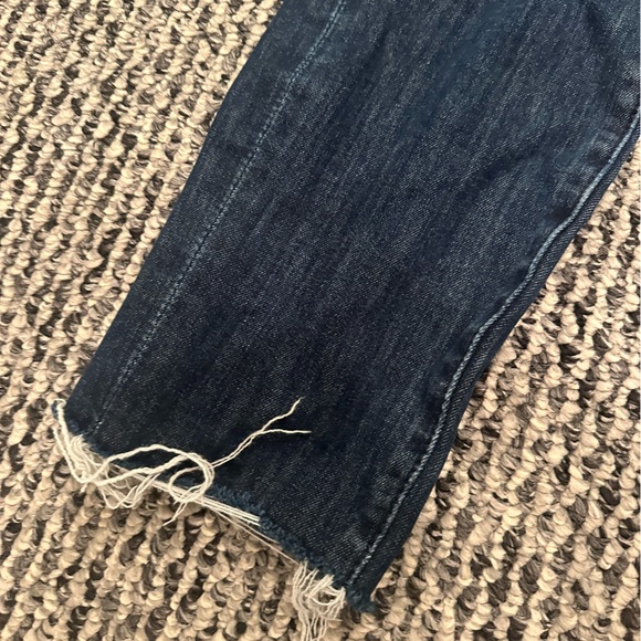 Seven for all mankind GENEVIEVE high rise cropped raw hem jeans size 26 - Picture 12 of 13